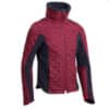Fleecejacke Reiten 500 Warm Bi-Material Kinder marineblau/bordeaux