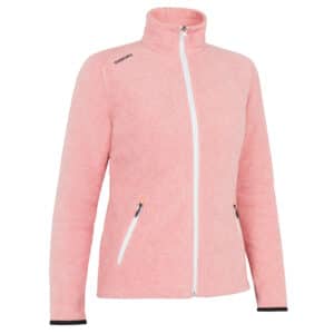 Fleecejacke Segeln Sailing 100 warm Ecodesign Damen hellrosa