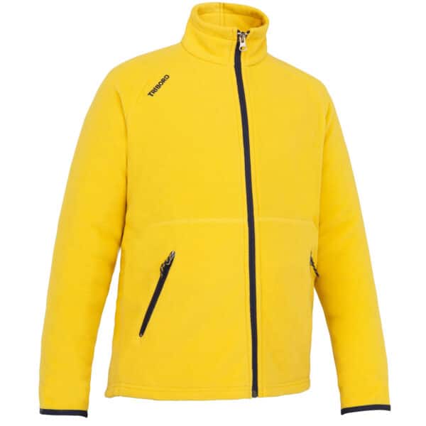 Fleecejacke Segeln Sailing 100 warm Ecodesign Kinder gelb