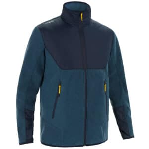 Fleecejacke Segeln Sailing 500 warm Herren grau