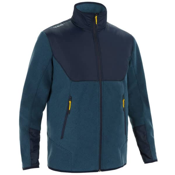 Fleecejacke Segeln Sailing 500 warm Herren grau