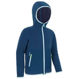 Fleecejacke Segeln Sailing 500 warm wendbar Kinder marineblau