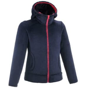 Fleecejacke Wandern MH500 warm Kinder Gr. 122–170 blau