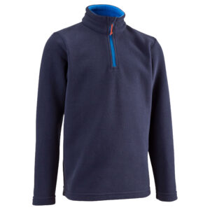 Fleecepullover Bergwandern MH100 Kinder Gr. 122–170 marineblau