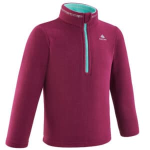 Fleecepullover Wandern MH100 Kinder Gr. 92–116 violett