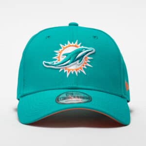 Football Cap US NFL New Era 9Forty Miami Dolphins Damen/Herren türkis