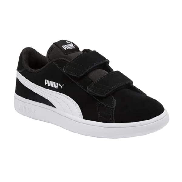 Freizeitschuhe Sneakers Klettverschluss Puma Smash schwarz