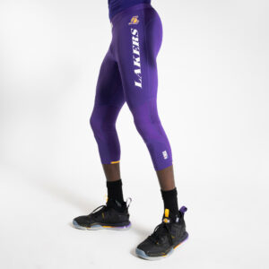 Funktionshose 3/4-Tights Basketball Herren NBA Los Angeles Lakers violett