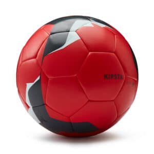 Fussball F500 Hybrid FIFA BASIC Grösse 5 grau/rot