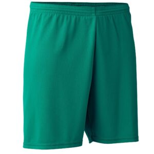 Fussballshorts F100 Erwachsene grün