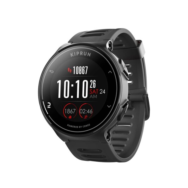 GPS-Sportuhr Smartwatch Kiprun 500 by Coros schwarz