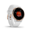GPS-Uhr Smartwatch Multisport Garmin Venu 2S roségold/weiss