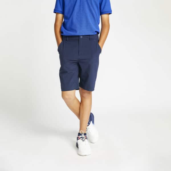 Golf Bermuda Short MW500 Kinder marineblau