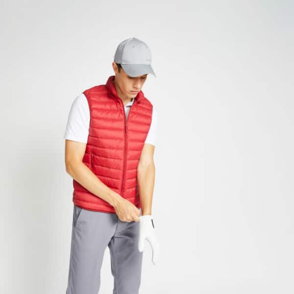 Golf Daunenweste MW500 Herren rot