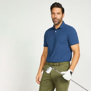 Golf Poloshirt kurzarm MW500 Herren blau