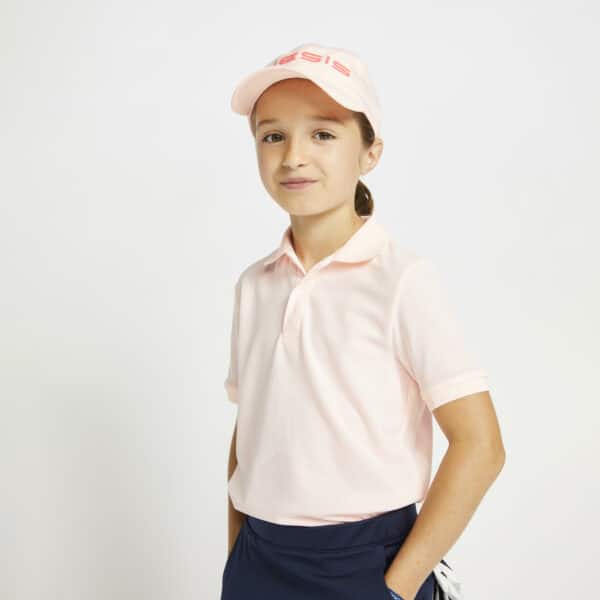 Golf Poloshirt kurzarm MW500 Kinder rosa