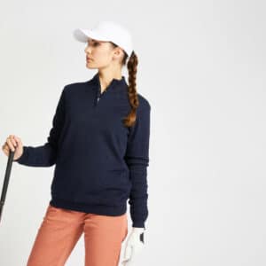 Golf Pullover Windbreaker MW500 Damen marineblau