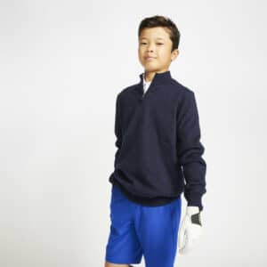 Golf Pullover Windbreaker MW500 Kinder marineblau