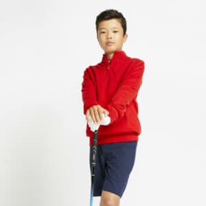 Golf Pullover Windbreaker MW500 Kinder rot