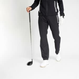 Golf Regenhose wasserdicht RW500 Herren schwarz