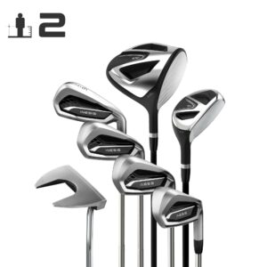 Golfschläger Set 100 - 7 Schläger rechtshand Stahl Größe 2