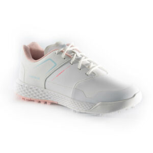 Golfschuhe Grip Waterproof Mädchen weiss/rosa