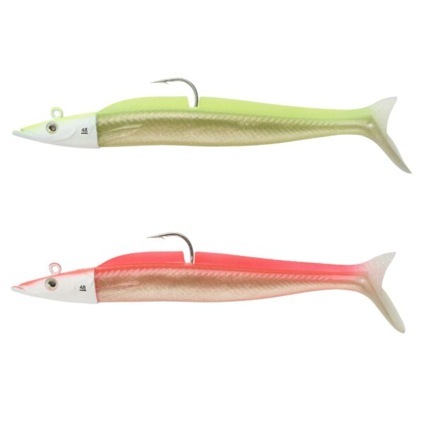 Gummiköder Shad EELO 200 48 g Sandaal Neon
