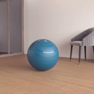 Gymnastikball robust Fitness Grösse 1 / 55 cm blau