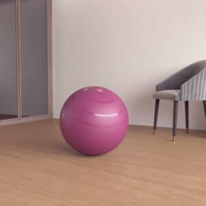 Gymnastikball robust Fitness Grösse 1 / 55 cm bordeaux