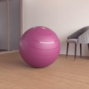 Gymnastikball robust Fitness Grösse 3 / 75 cm bordeaux