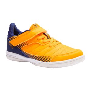 Hallenschuhe Futsal Eskudo 500 Kinder gelb/blau