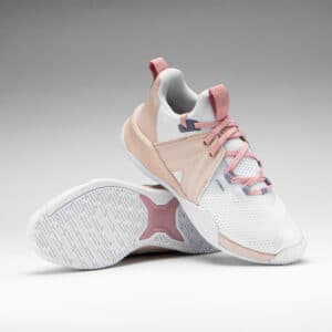 Handballschuhe H500 Faster Erwachsene rosa/weiss