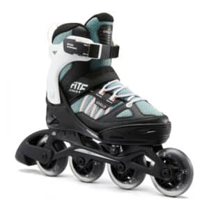 Inline Skates Inliner Fitness FIT 5 Kinder rosa/khaki