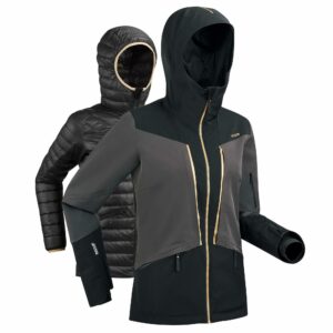 JACKE inkl. UNTERZIEHJACKE PISTE 980 DAMEN SCHWARZ