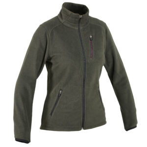 Jagd-Fleecejacke 500 warm und wasserabweisend Damen grün