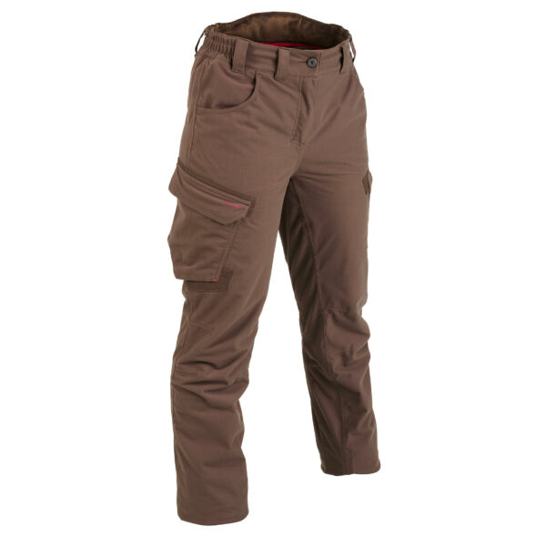 Jagdhose Regenhose 500 Damen warm braun