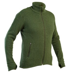 Jagdjacke Wolljacke 900 warm atmungsaktiv geräuscharm grün