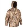 Jagdjacke warm winddicht 100 Camouflage Schilf