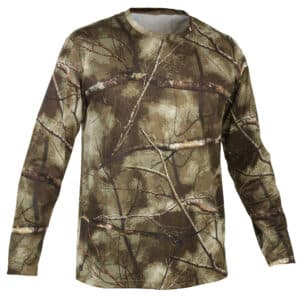 Jagdshirt langarm 100 atmungsaktiv camouflage TREEMETIC