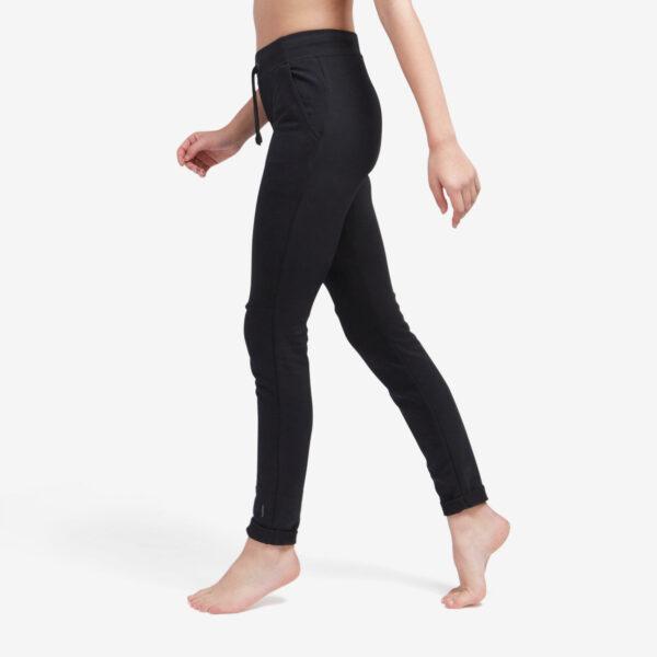 Jogginghose Fitness mit engem Beinabschluss Slim Damen schwarz