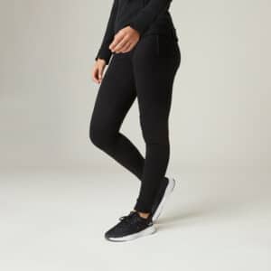 Jogginghose Fitness warm RV-Taschen Slim Damen schwarz