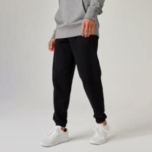 Jogginghose Regular überwiegend Baumwolle Essentials Collection schwarz