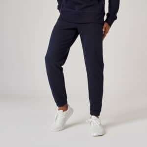 Jogginghose Regular hoher Baumwollanteil Kollektion Essentials blau