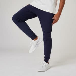 Jogginghose Slim überwiegend Baumwolle 500 Herren marineblau