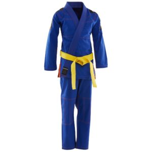 Kampfsportanzug Jiu-Jitsu BJJ 500 Kinder blau