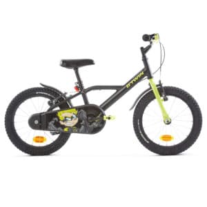 Kinderfahrrad 16 Zoll 500 Dark Hero schwarz/gelb