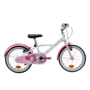 Kinderfahrrad 16 Zoll 500 Docto Girl weiß/pink