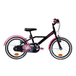 Kinderfahrrad 16 Zoll 500 Spy Hero Girl schwarz/pink