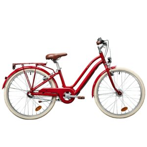 Kinderfahrrad City Bike 24 Zoll Elops 900 rot
