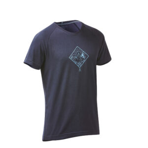 Kletter-T-Shirt Vertika Herren dunkelblau